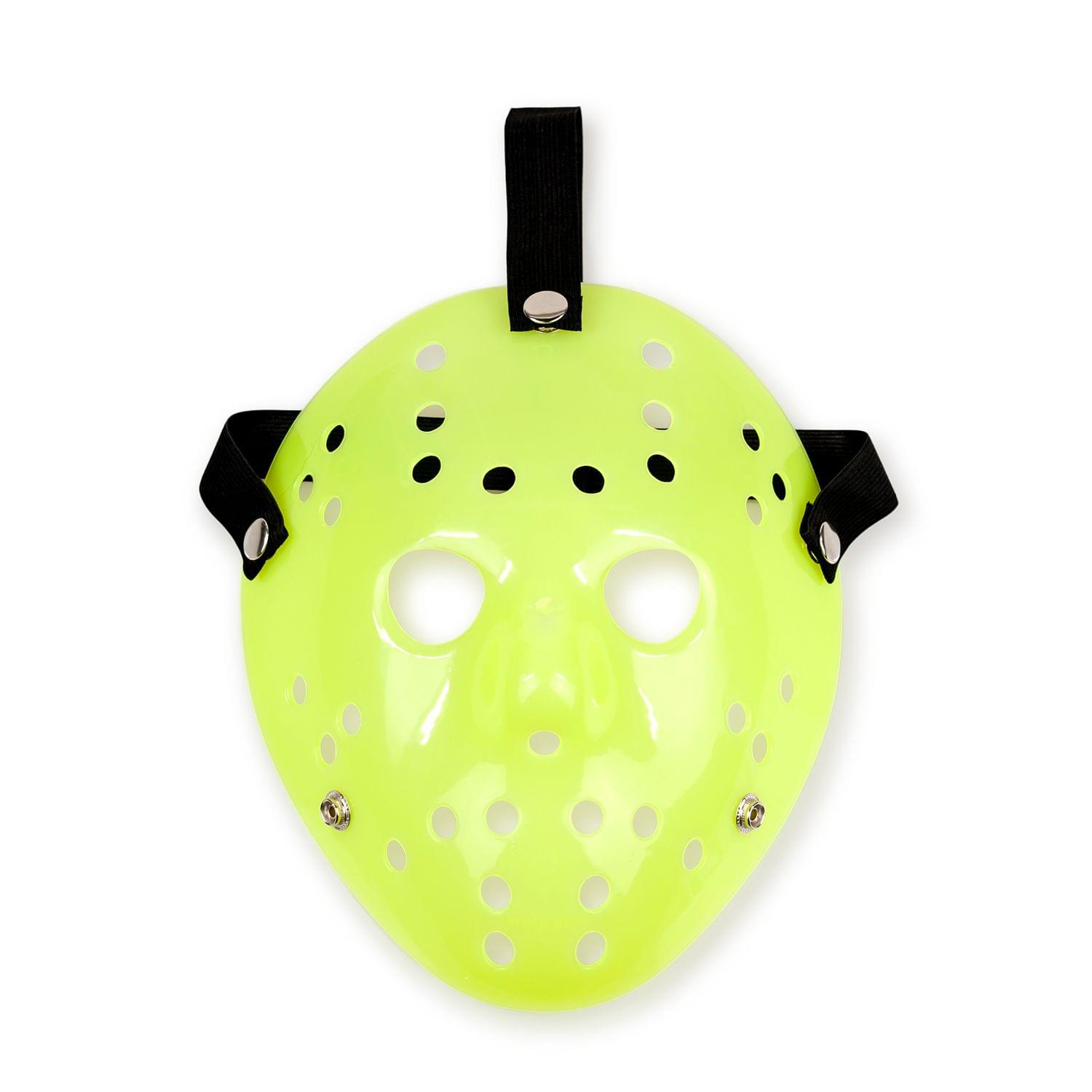 Jason Hockey Mask | Glow-In-The-Dark Friday The 13th Mask | Sized for Adults