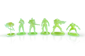 Gears of War Nanoforce Army Builder Figure Collection - 6 Pack - Glow In The Dark