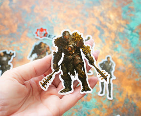 Gears of War 5 Fridge Magnet Stickers | 6 Character Designs | 7 x 10 Sheet