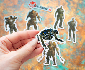 Gears of War 5 Fridge Magnet Stickers | 6 Character Designs | 7 x 10 Sheet