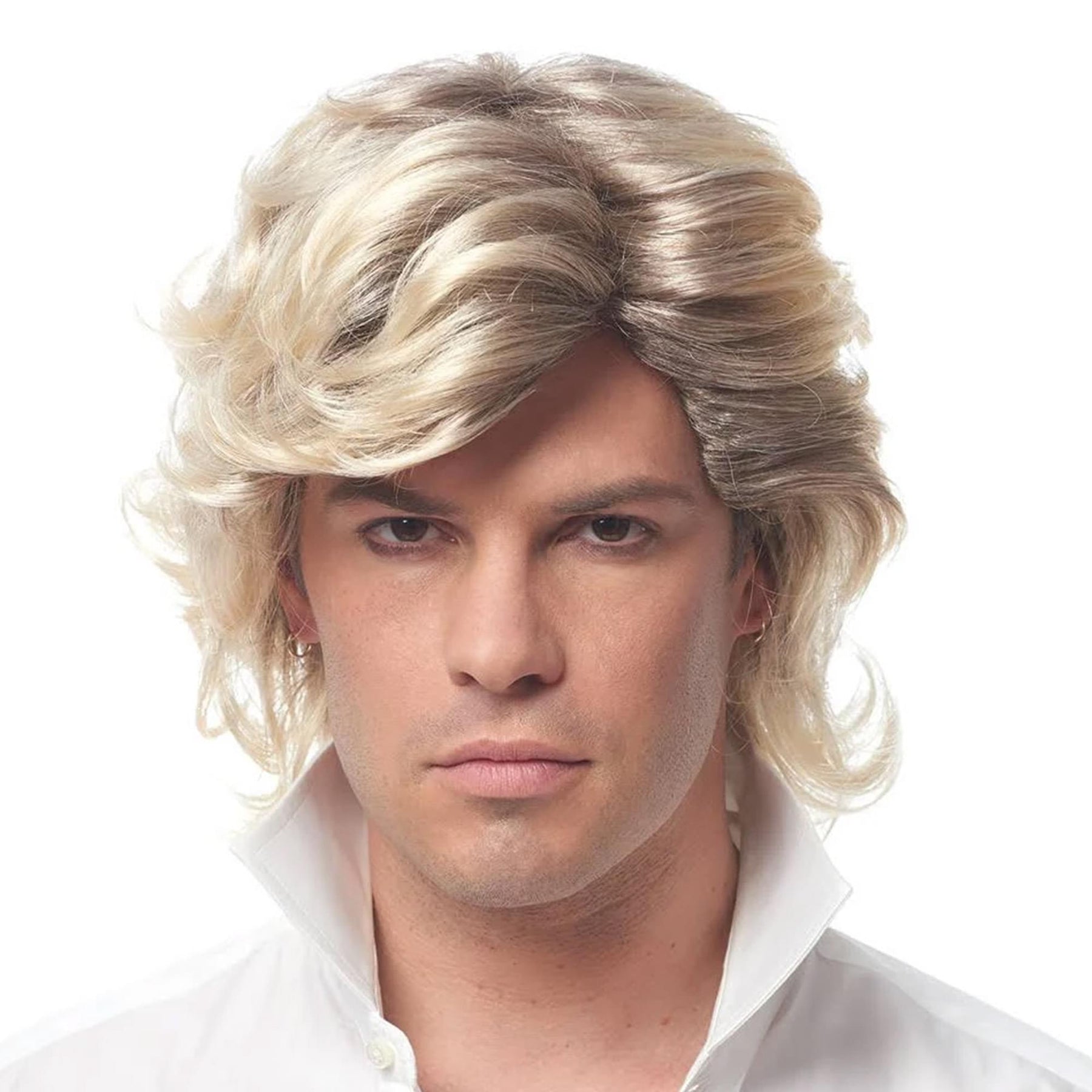 80's Icon Men's Costume Wig - Blonde