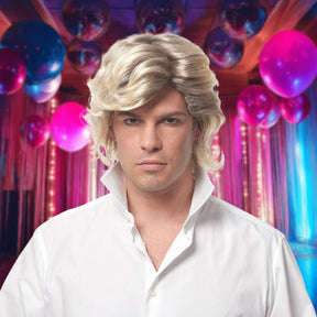 80's Icon Men's Costume Wig - Blonde