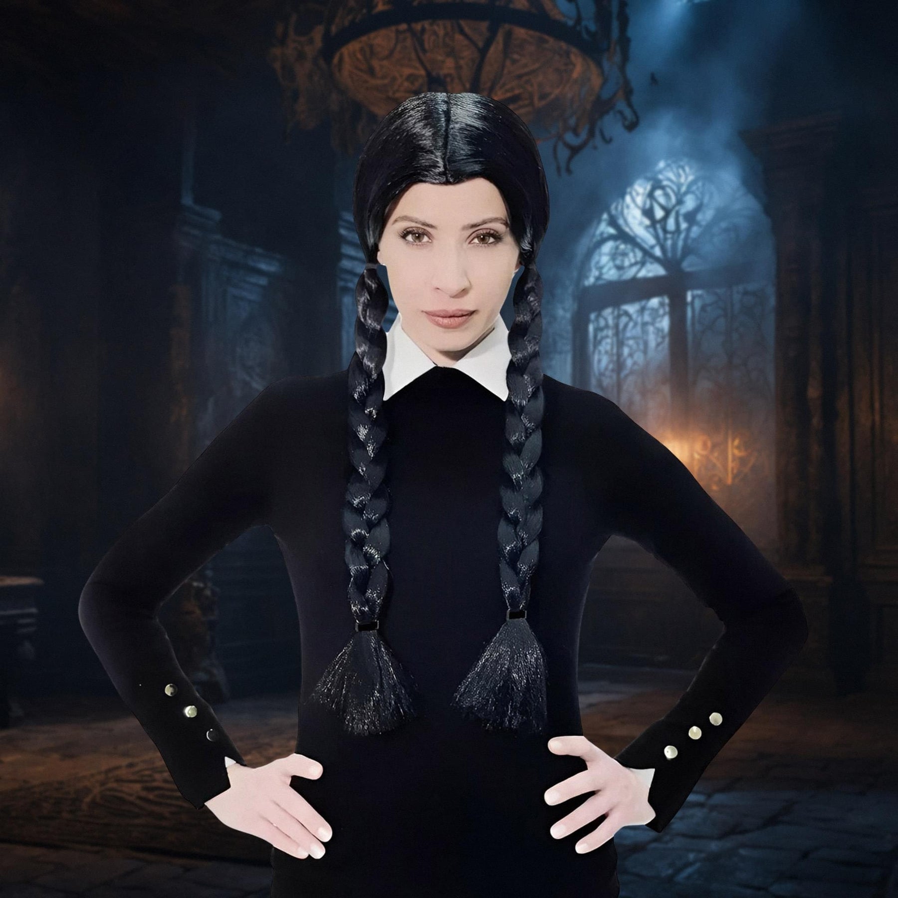 Gothic Girl Adult Costume Wig