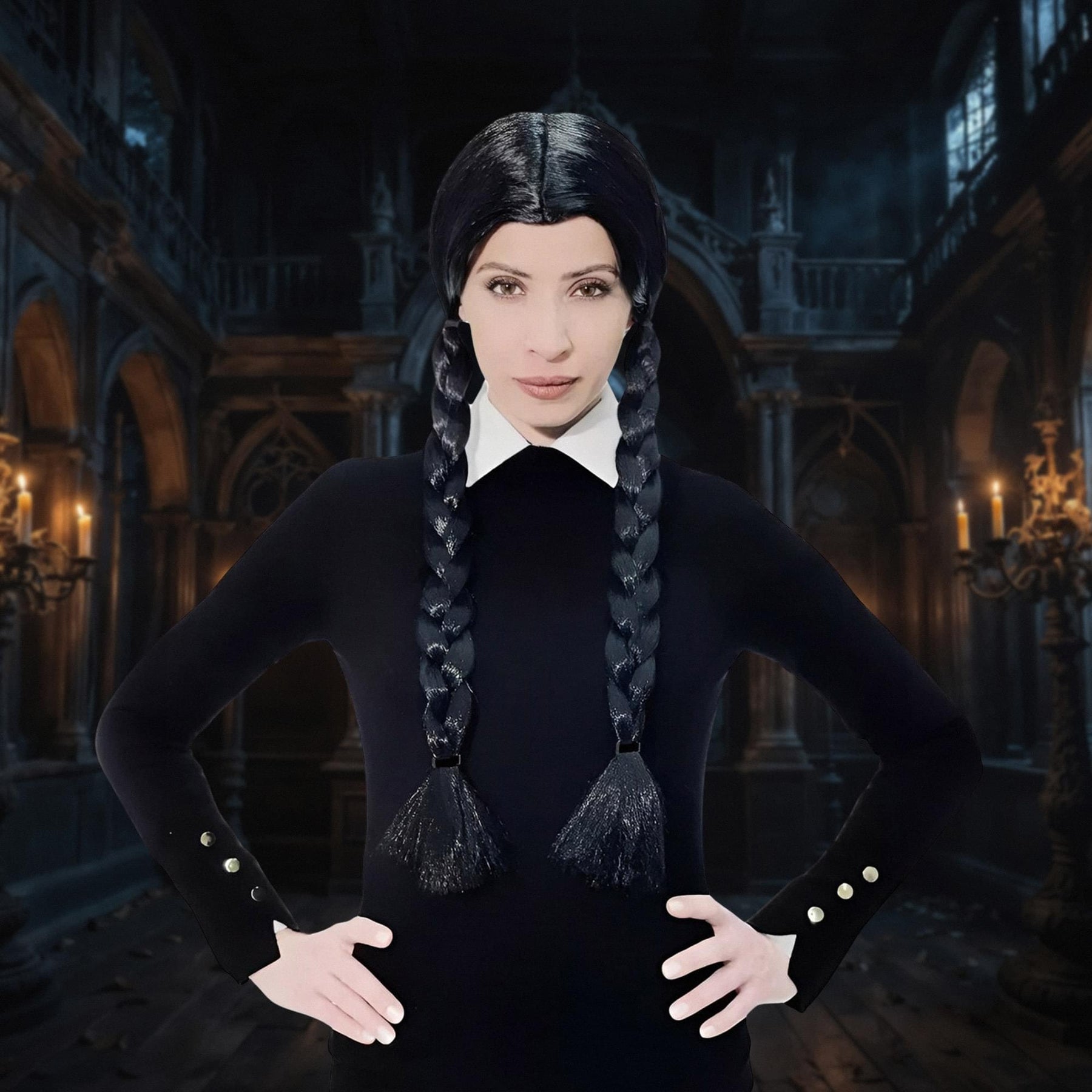 Gothic Girl Adult Costume Wig