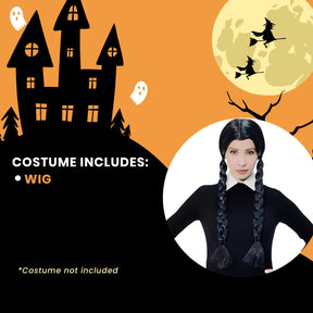 Gothic Girl Adult Costume Wig