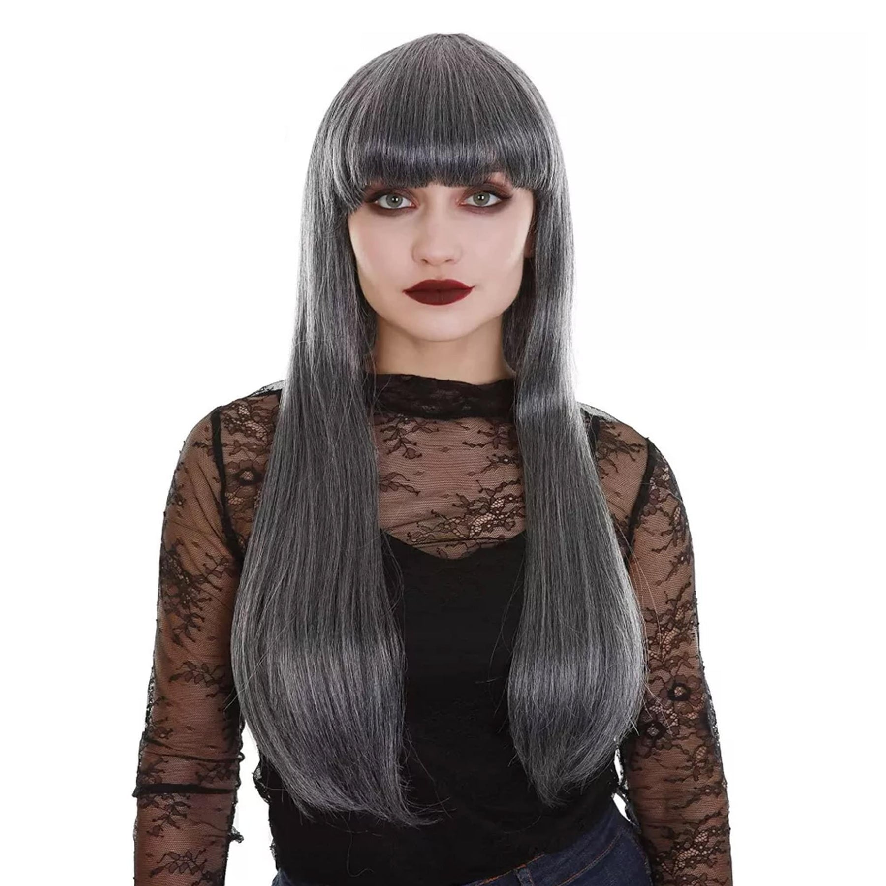 Ghostly Grey Adult Costume Wig