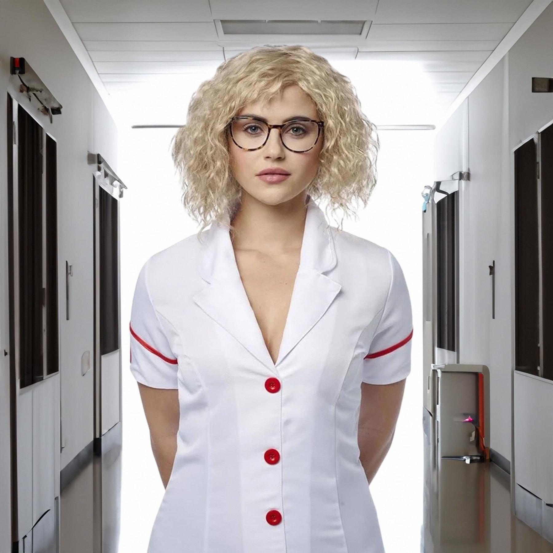 Nutty Nurse Adult Costume Wig