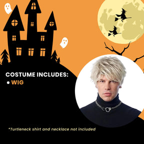 Rap Rocker Adult Blonde Costume Wig