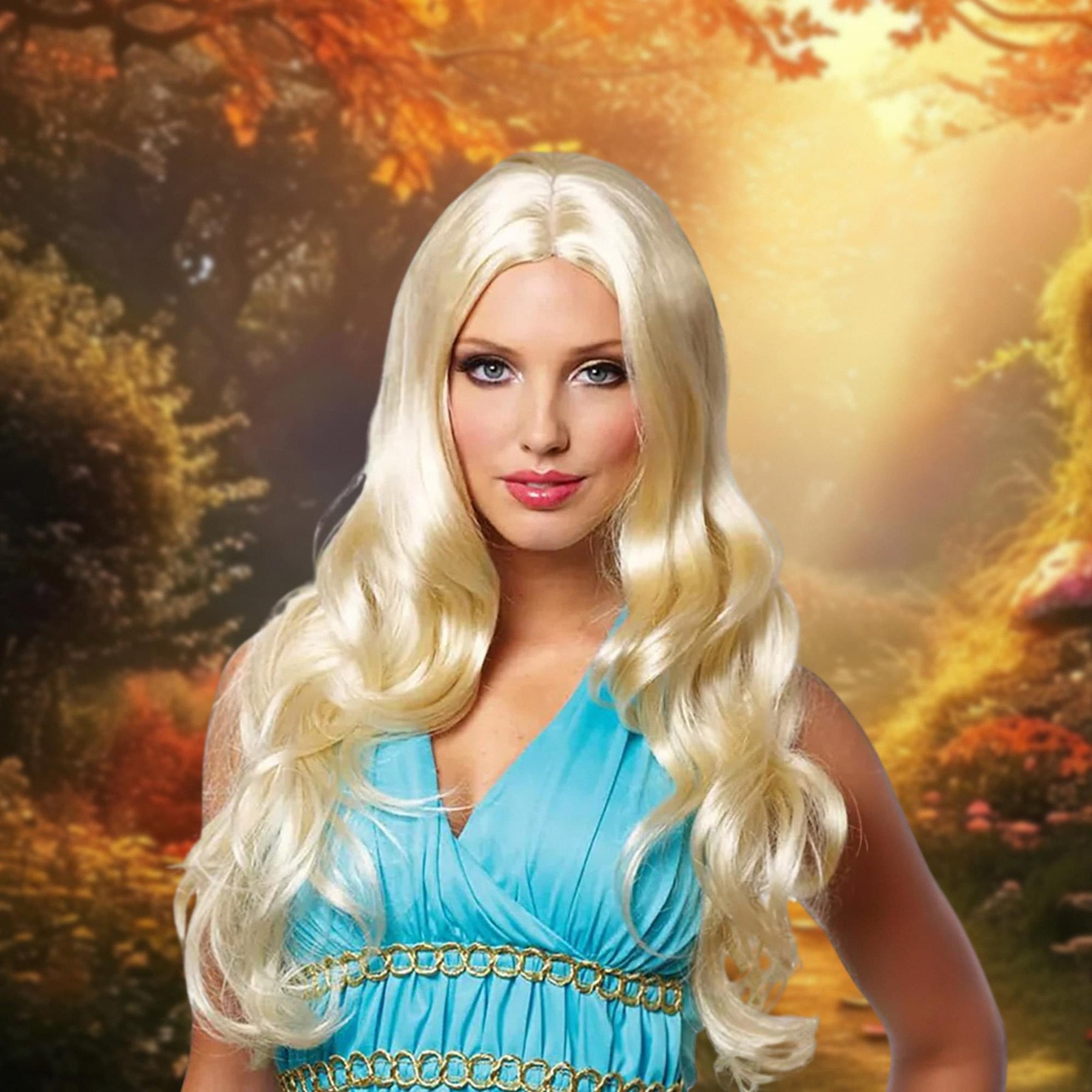 Goddess Adult Blonde Costume Wig