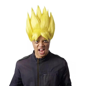 Anime Warrior Adult Yellow Costume Wig