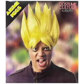 Anime Warrior Adult Yellow Costume Wig