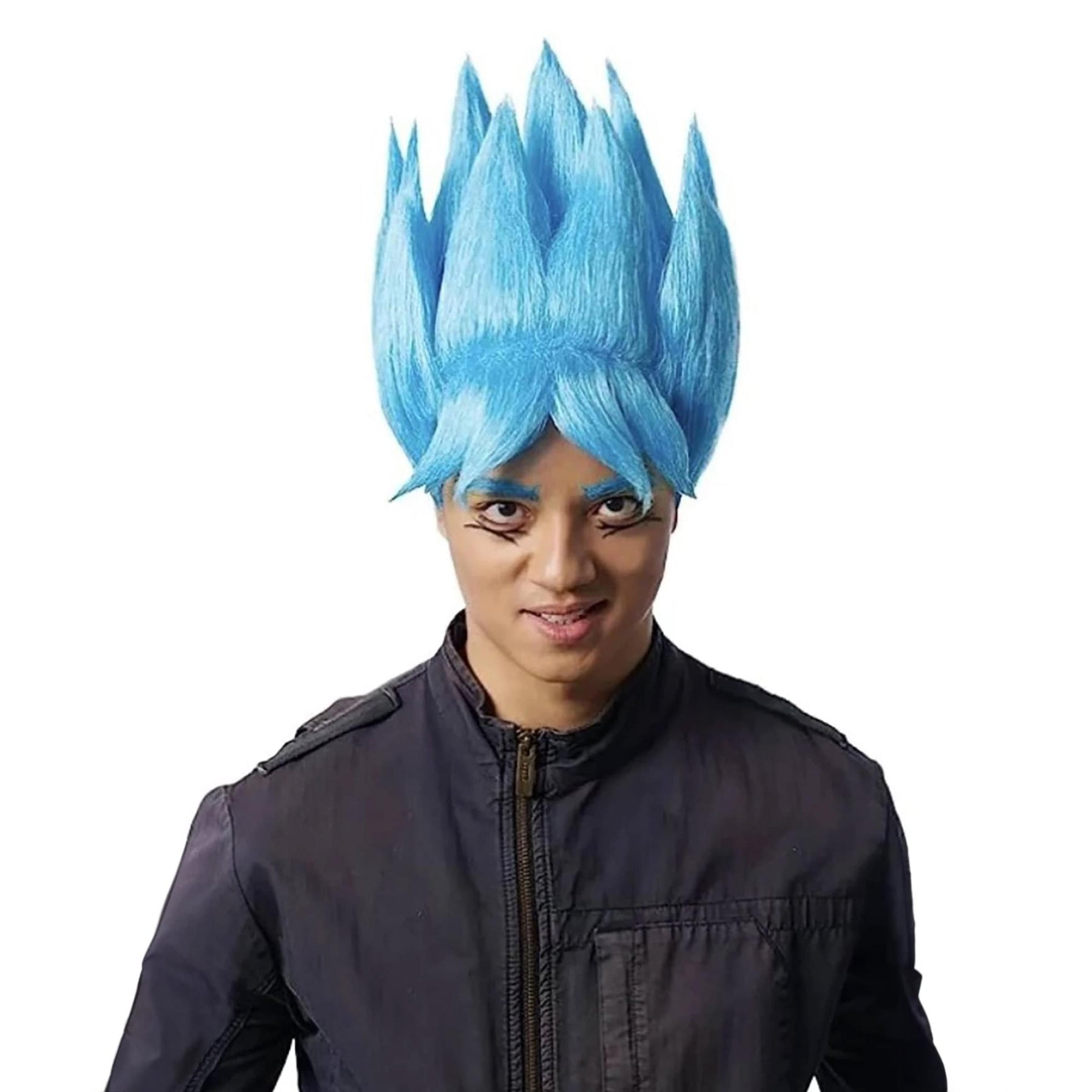 Anime Warrior Adult Blue Costume Wig