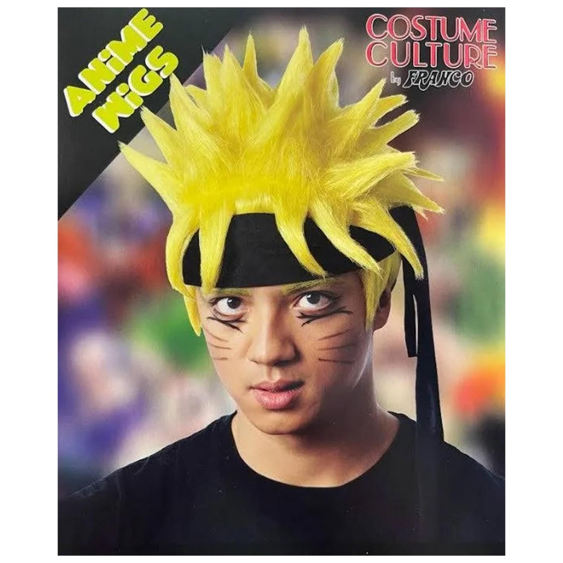 Anime Ninja Adult Yellow Costume Wig