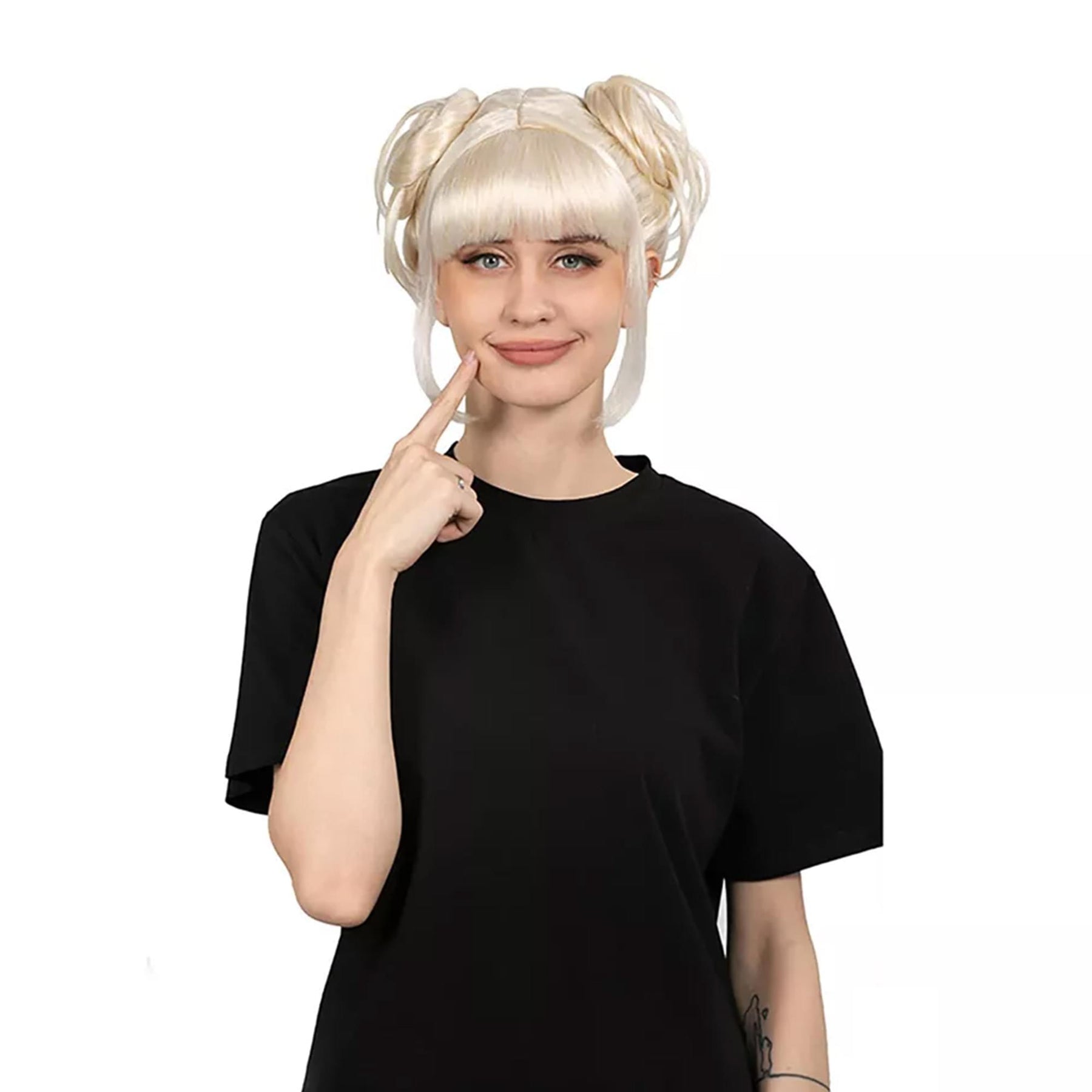 Anime Loli Adult Platinum Costume Wig