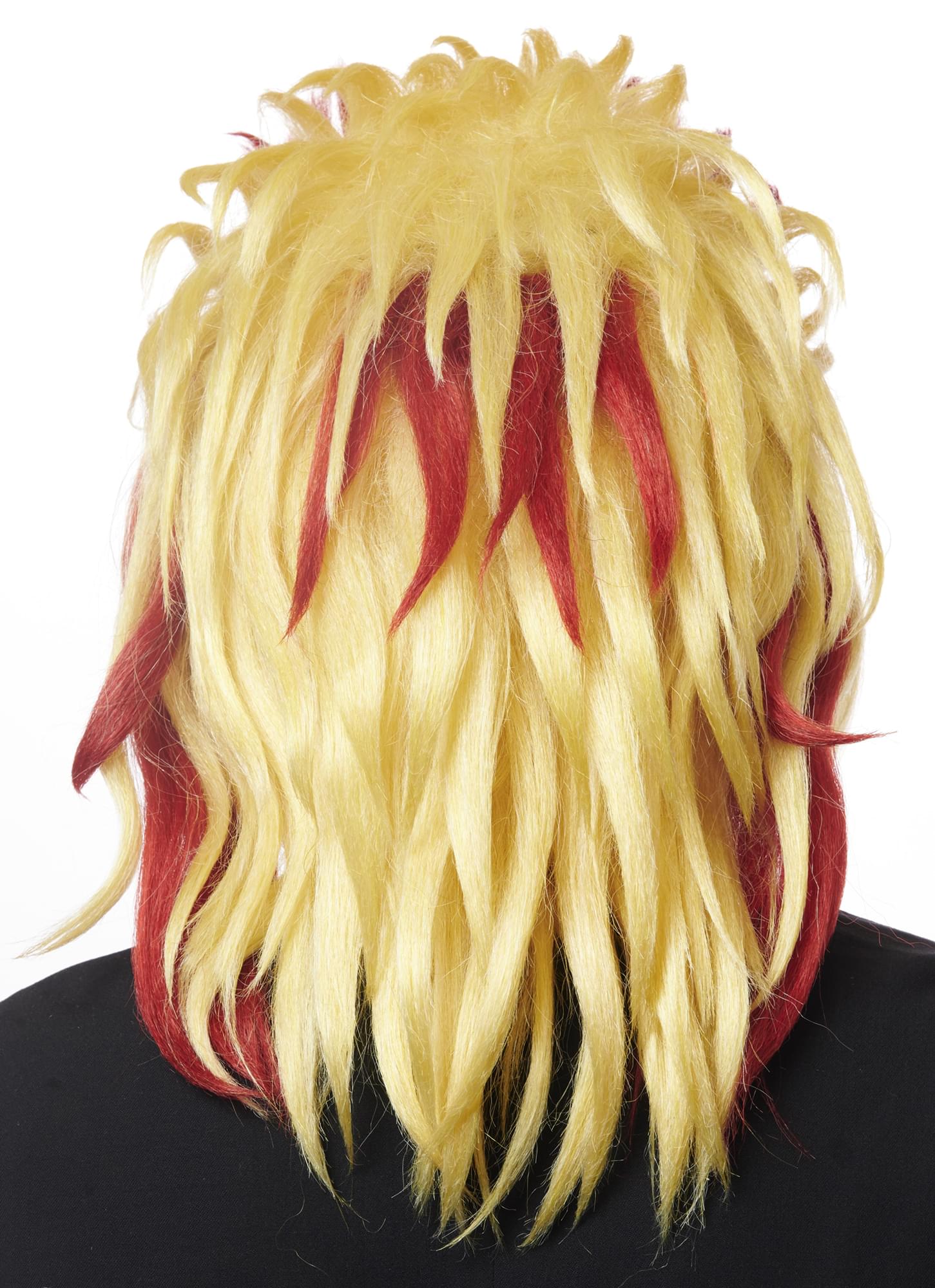 Fire Power Yellow & Red Adult Costume Anime Wig