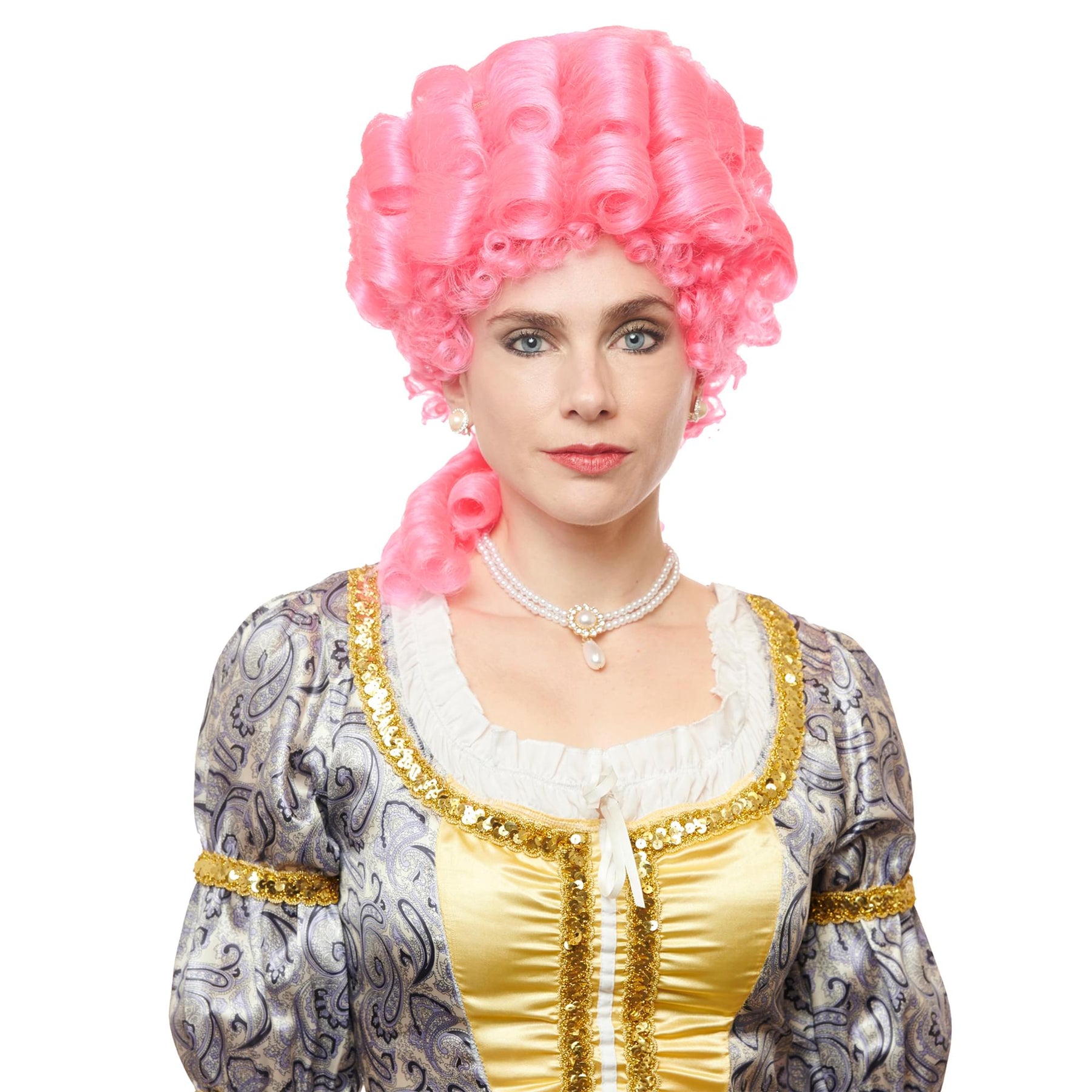 Marie Antoinette Pink Adult Costume Wig