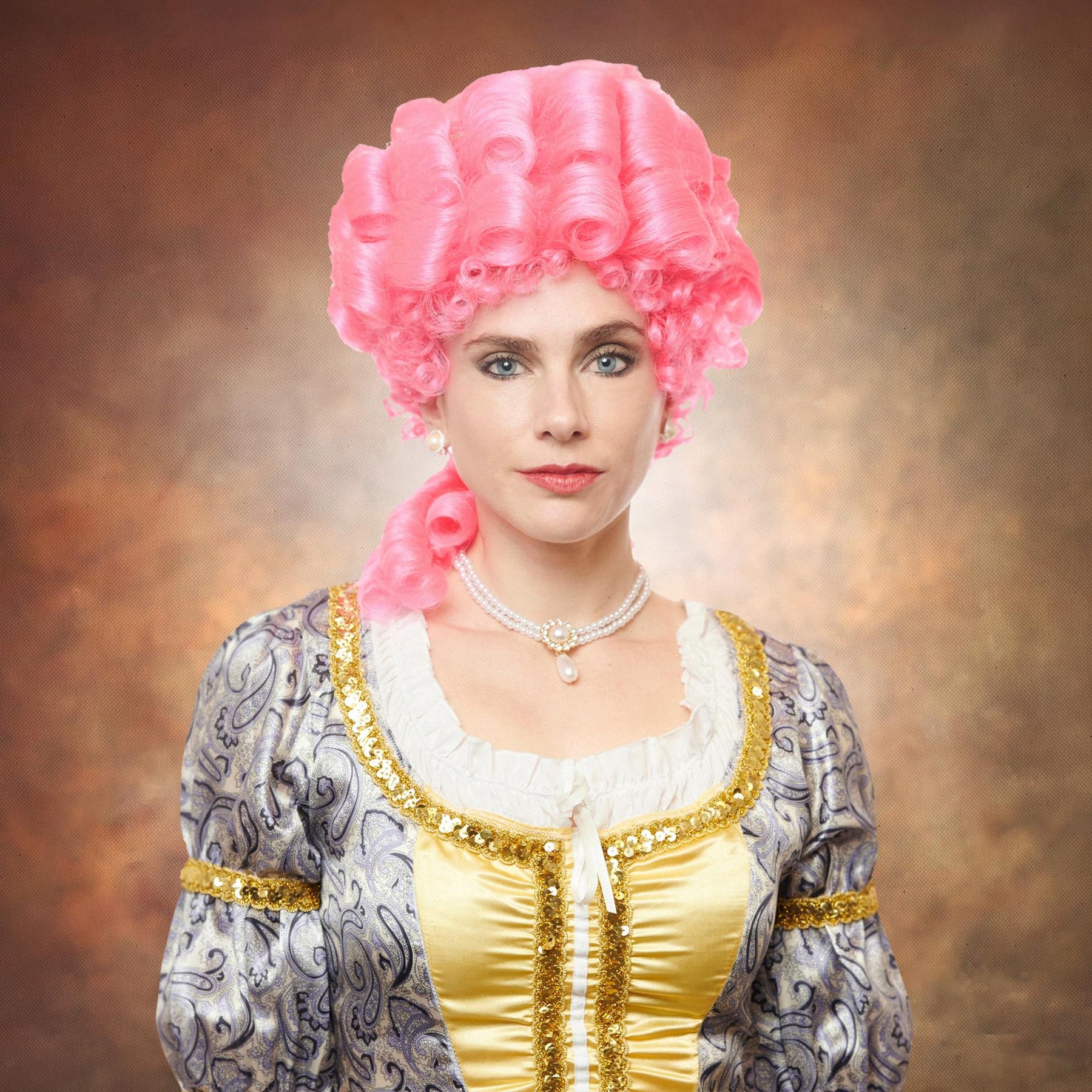 Marie Antoinette Pink Adult Costume Wig