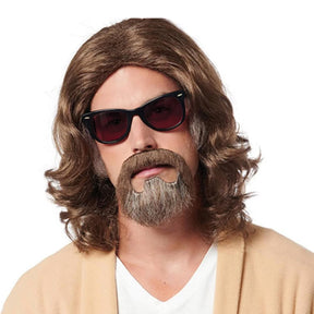 Lazy Guy Adult Costume Wig & Goatee