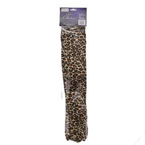 Leopard Velour 20.5 Inch Adult Costume Gloves