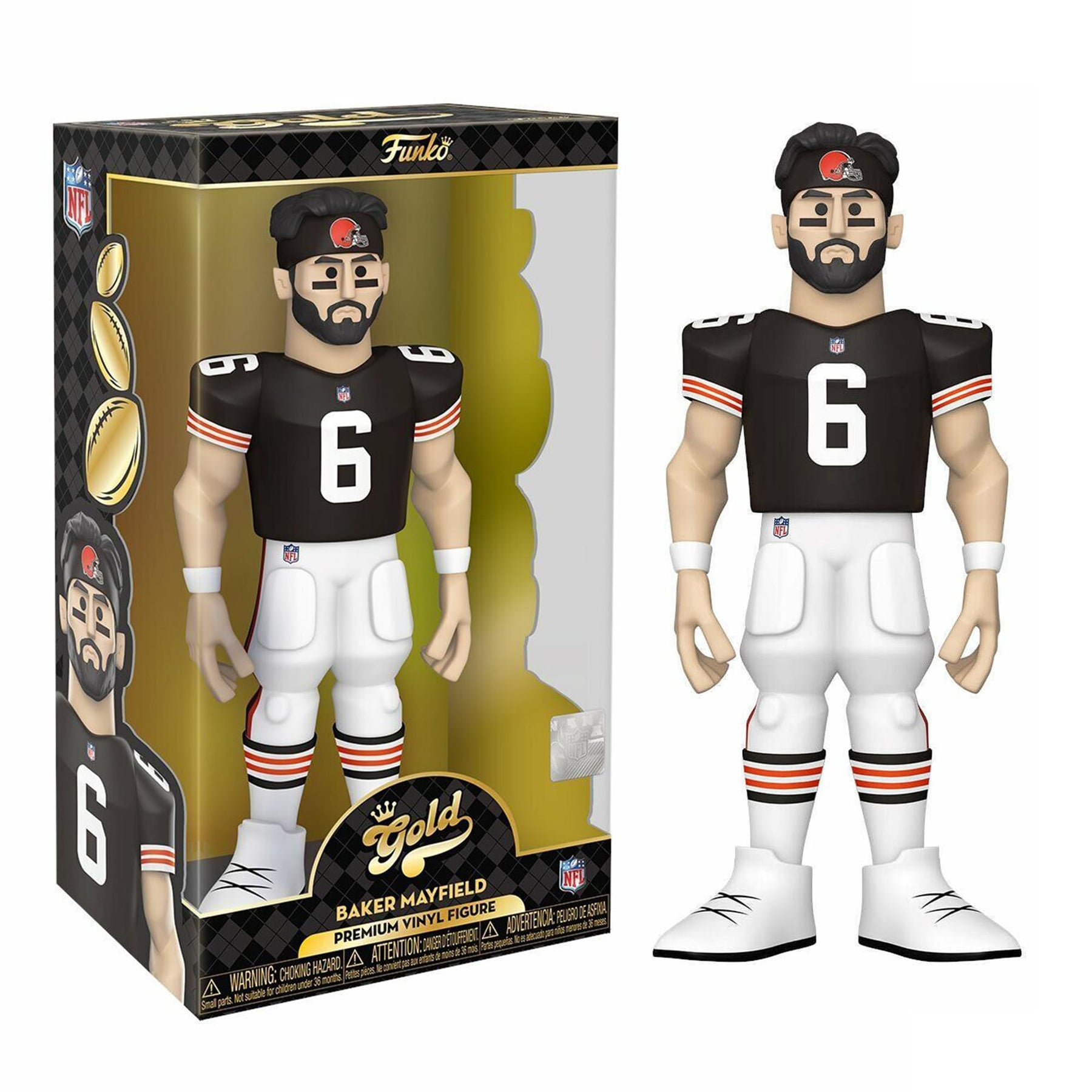 Cleveland Browns NFL Funko Gold 12 Inch Vinyl Figure | Baker Mayfield