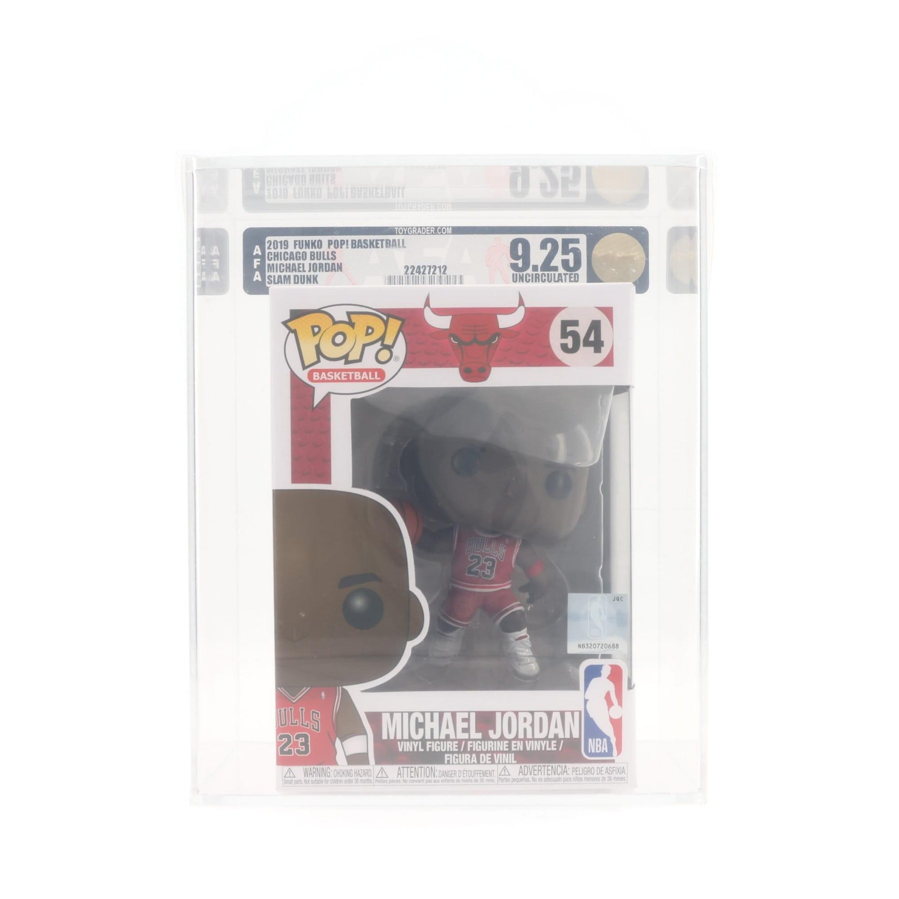 Chicago Bulls Funko POP NBA Vinyl Figure | Michael Jordan | Graded AFA 9.25