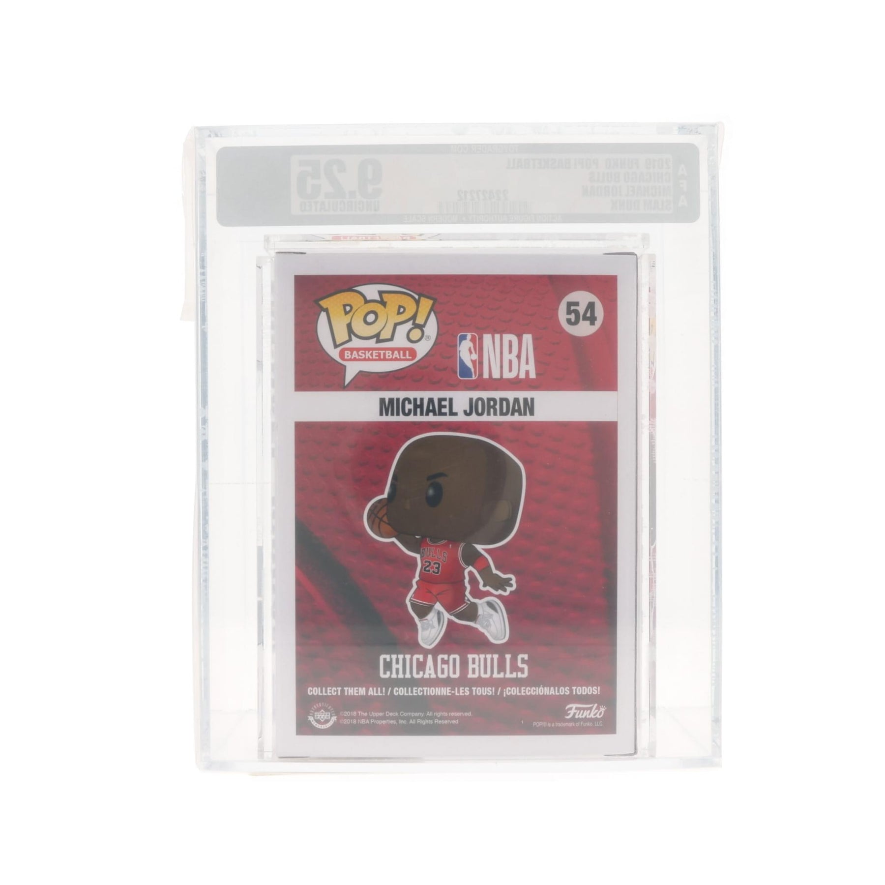 Chicago Bulls Funko POP NBA Vinyl Figure | Michael Jordan | Graded AFA 9.25