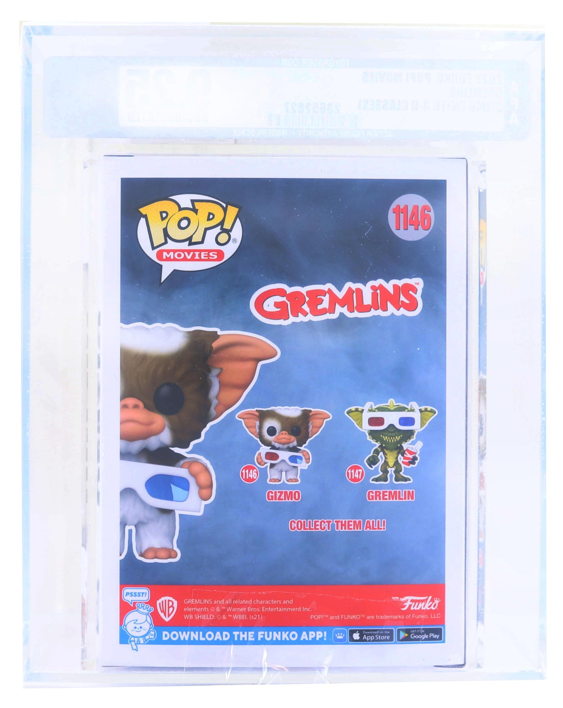Funko POP Movies Gremlins - Gremlin With 3D Glasses green