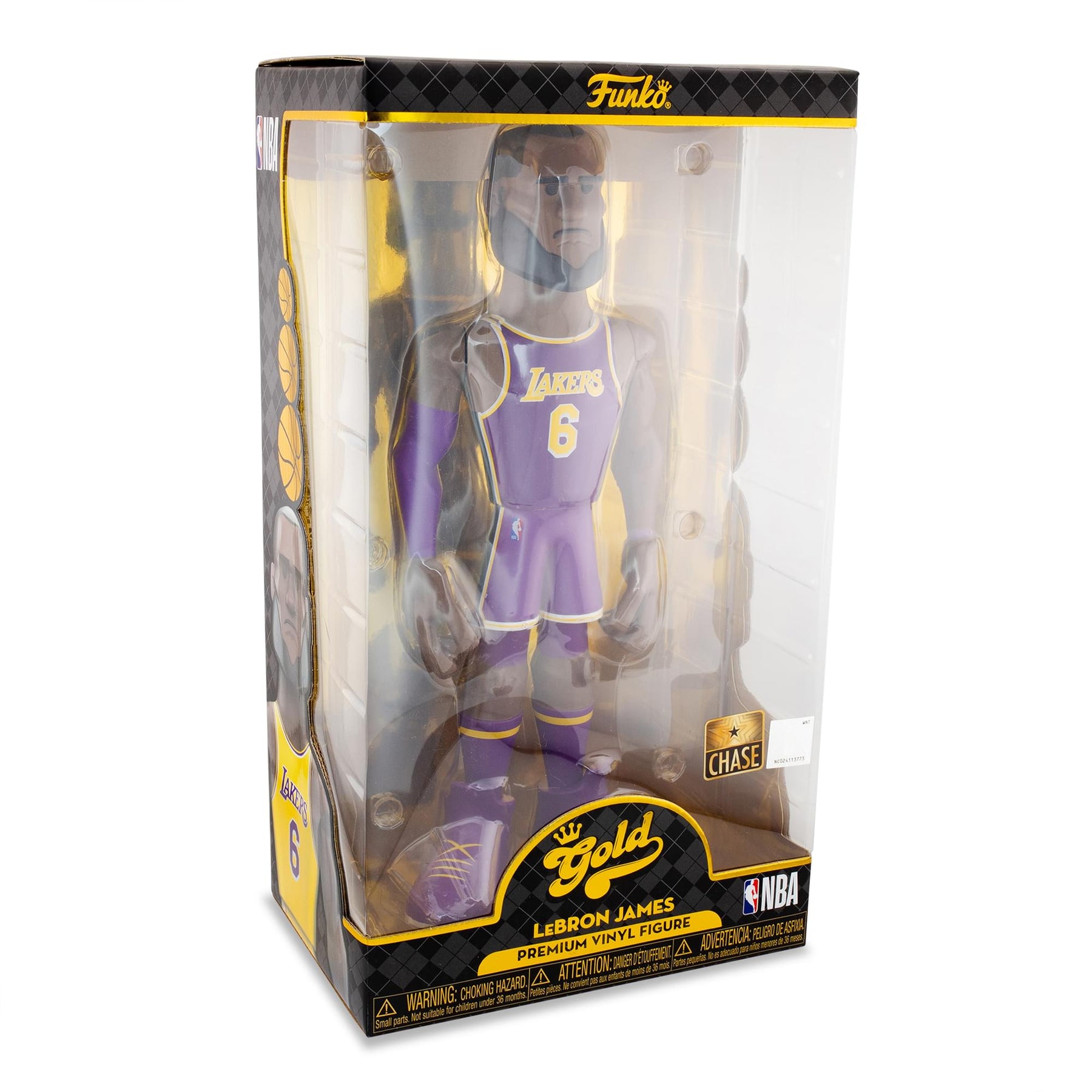 LA Lakers NBA Funko Gold 12 Inch Vinyl Figure | LeBron James Chase