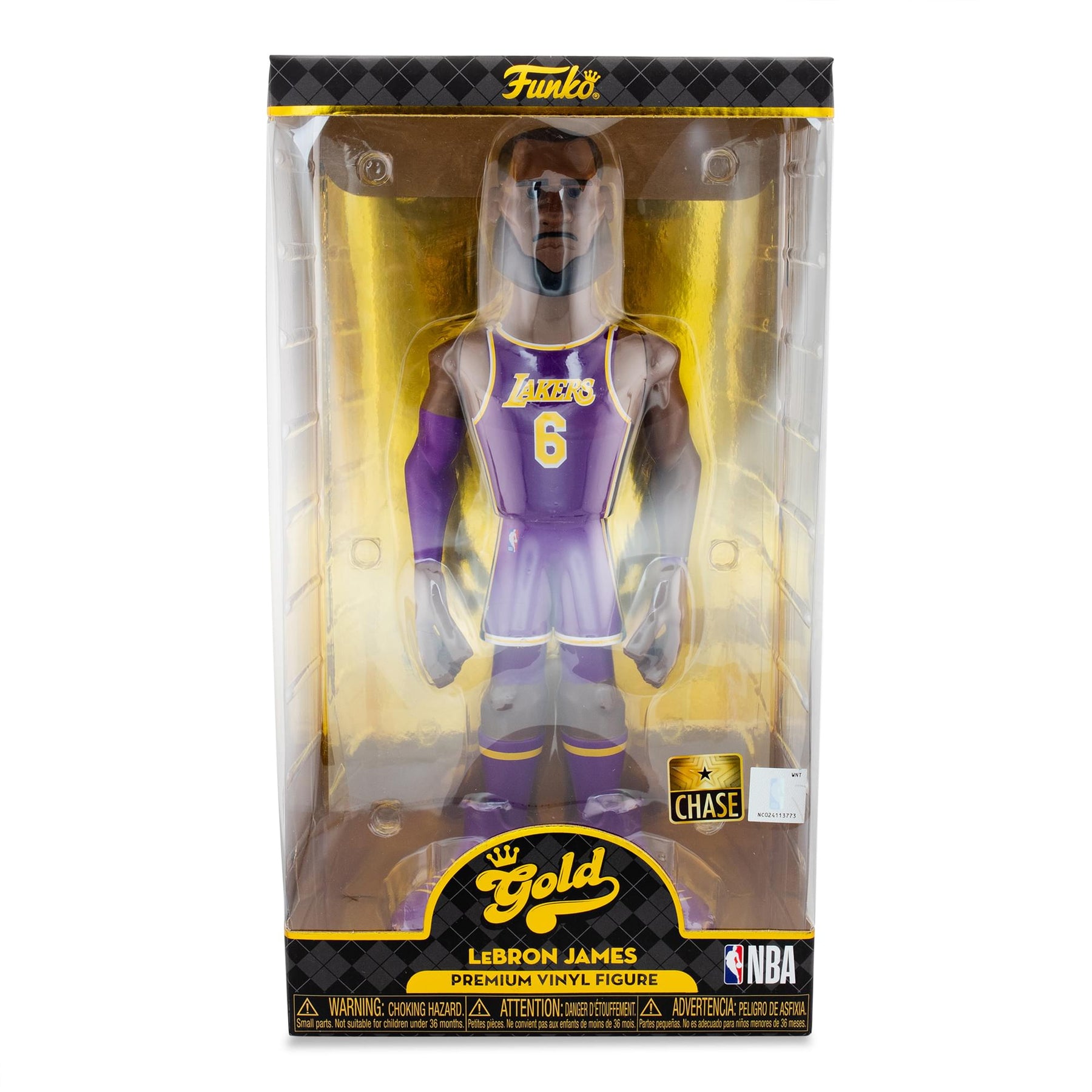 LA Lakers NBA Funko Gold 12 Inch Vinyl Figure | LeBron James Chase