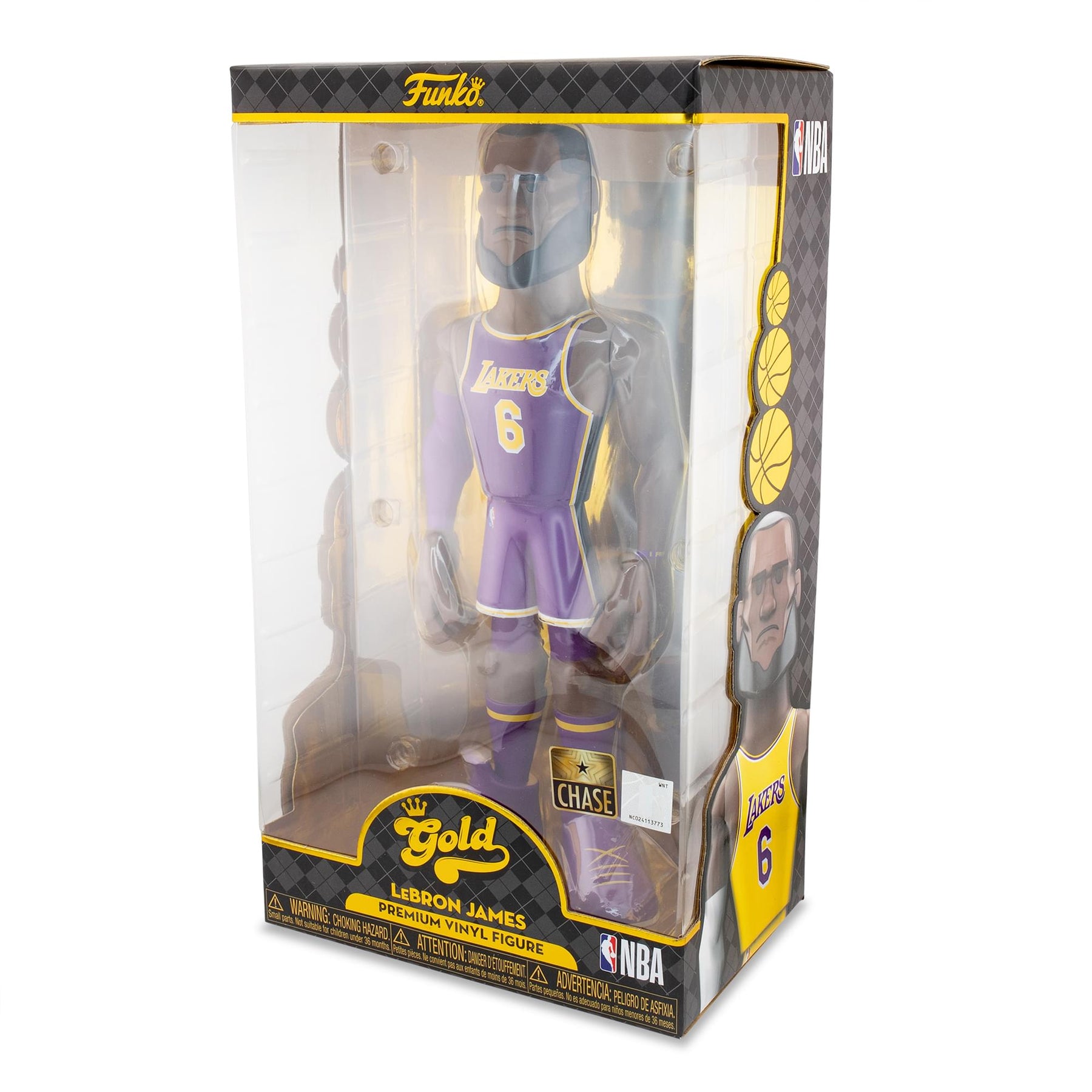 LA Lakers NBA Funko Gold 12 Inch Vinyl Figure | LeBron James Chase