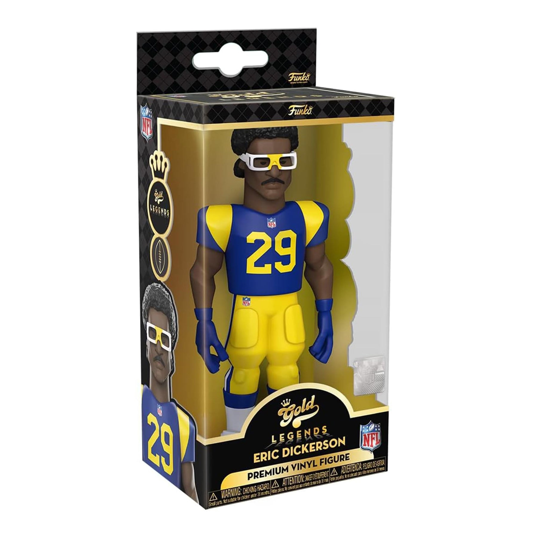 LA Rams NFL Funko Gold 5 Inch Vinyl Figure | Eric Dickerson