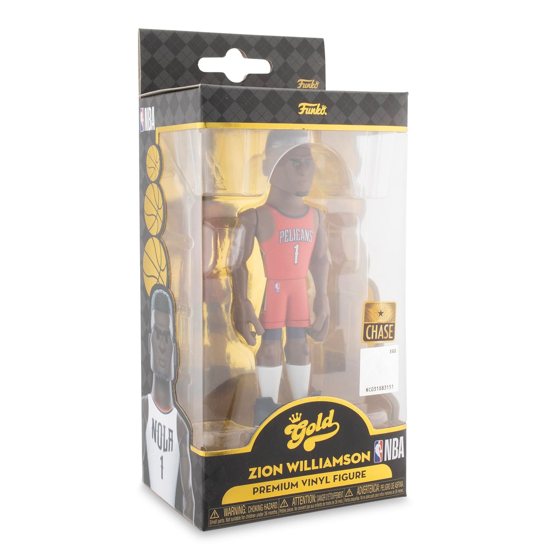 New Orleans Pelicans NBA Funko Gold 5 Inch Vinyl Figure | Zion Williamson CHASE