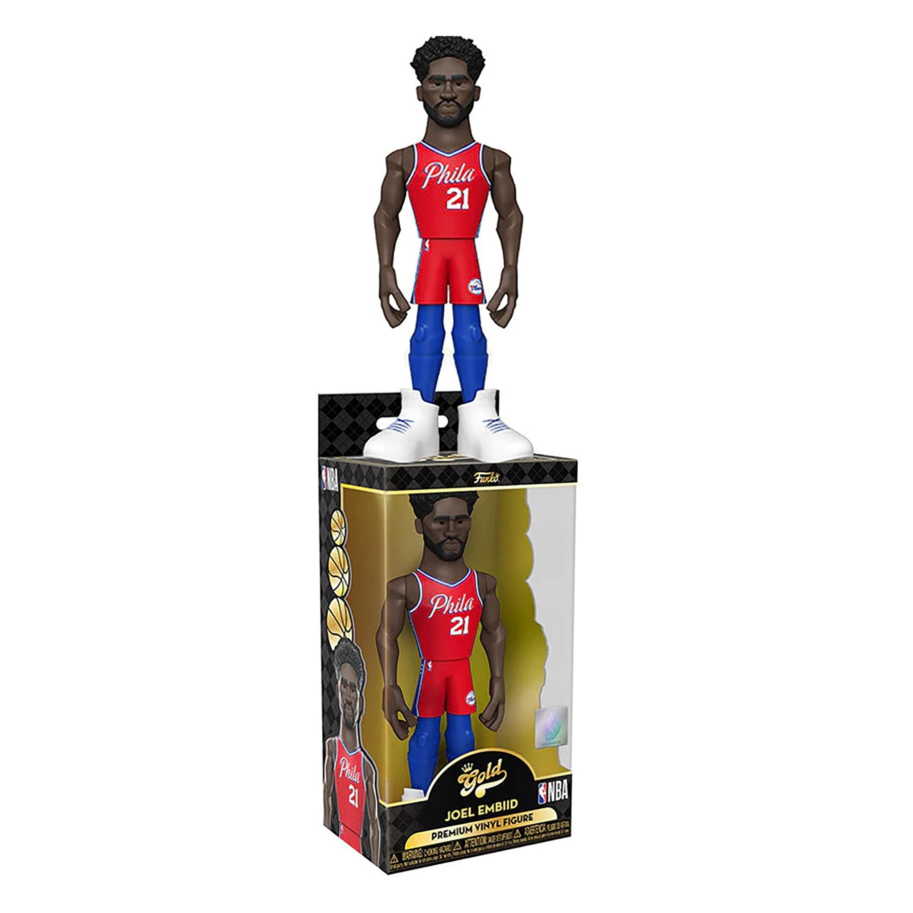 Philadelphia 76ers NBA Funko Gold 5 Inch Vinyl Figure | Joel Embiid