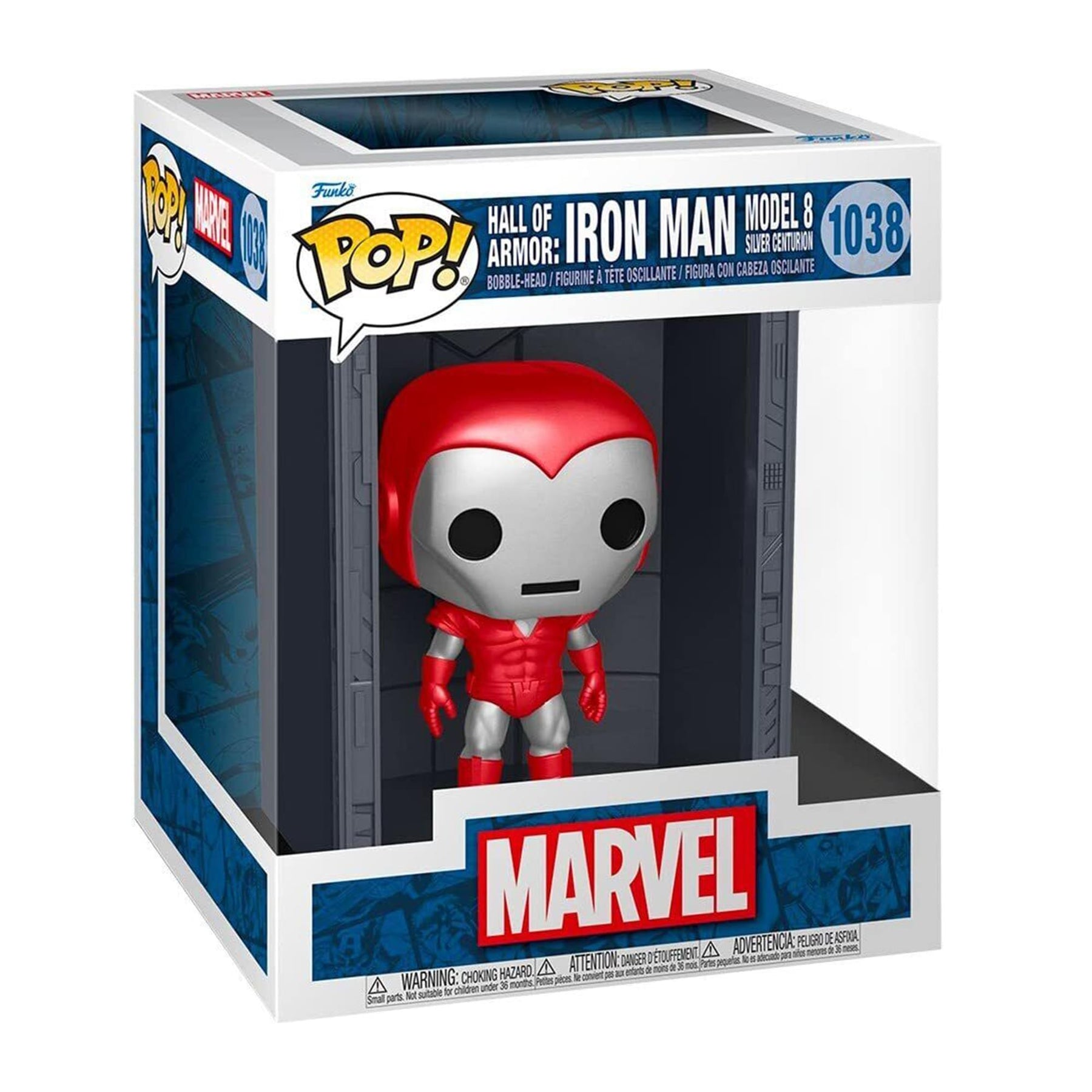 Marvel Iron Man Hall of Armor Funko POP | Silver Centurion