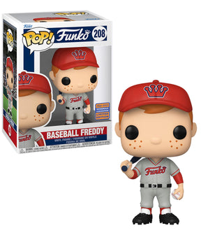 Exclusive Funko POP | Baseball Freddy (Red Hat)