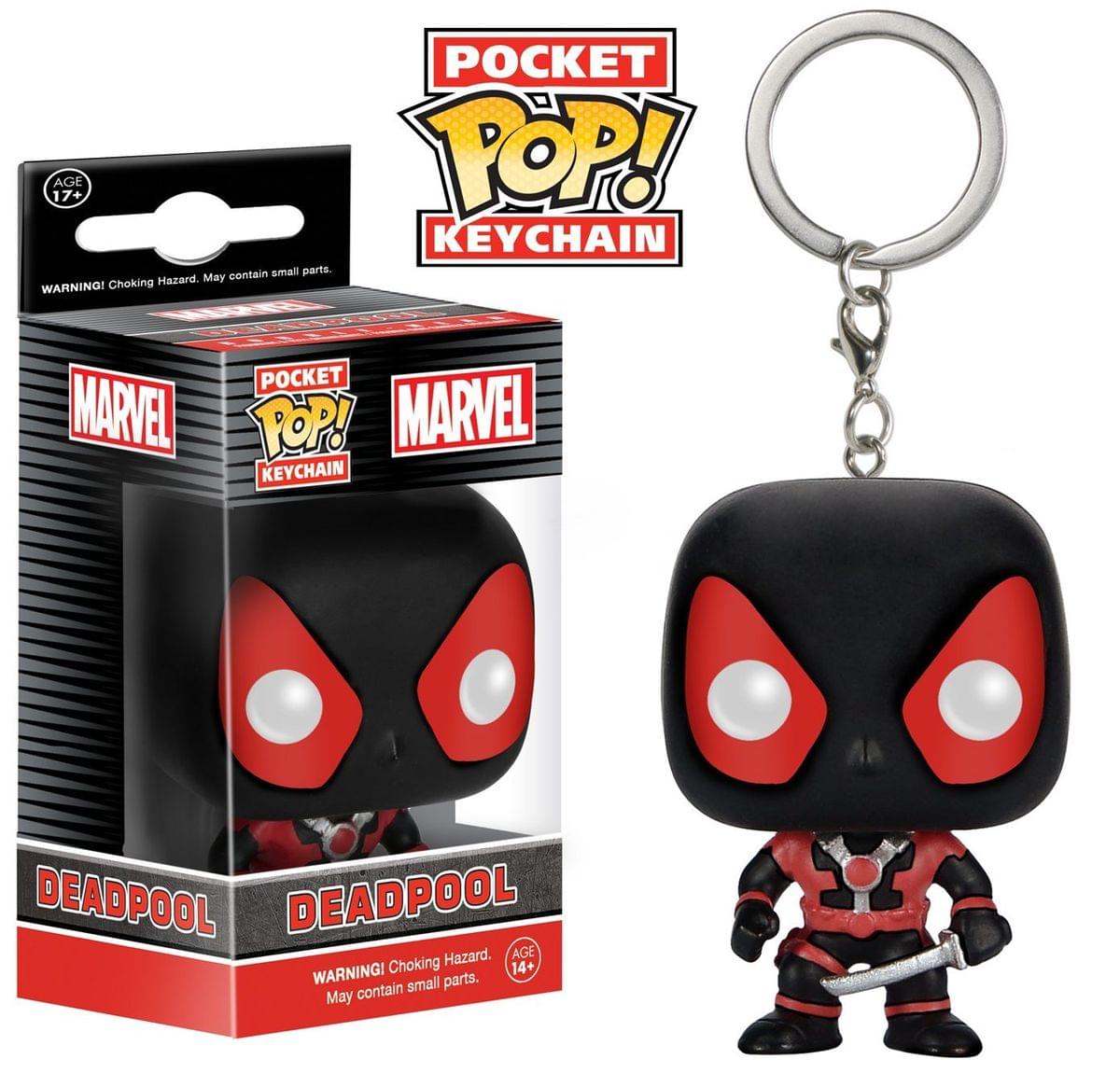 Marvel Funko Pocket POP Keychain: Black Suit Deadpool