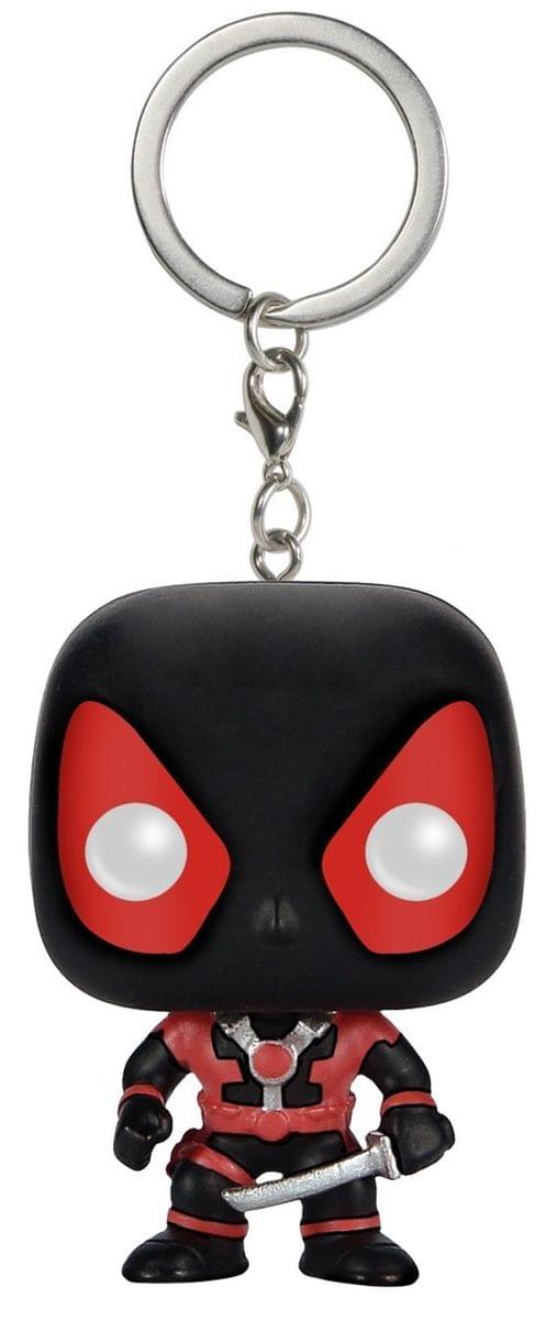 Marvel Funko Pocket POP Keychain: Black Suit Deadpool