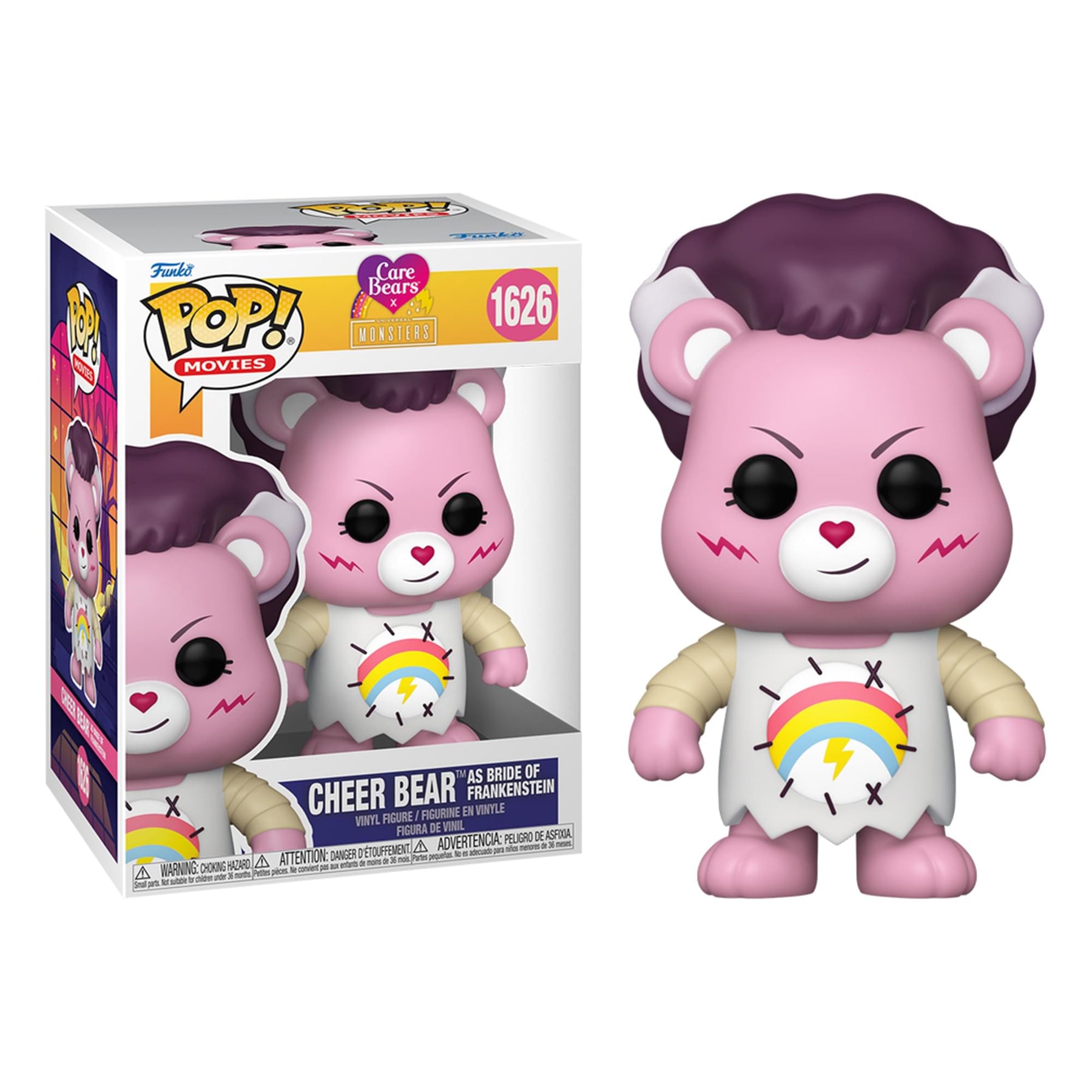 Care Bears X Universal Monsters Funko POP | Cheer Bear as Bride of Frankenstein