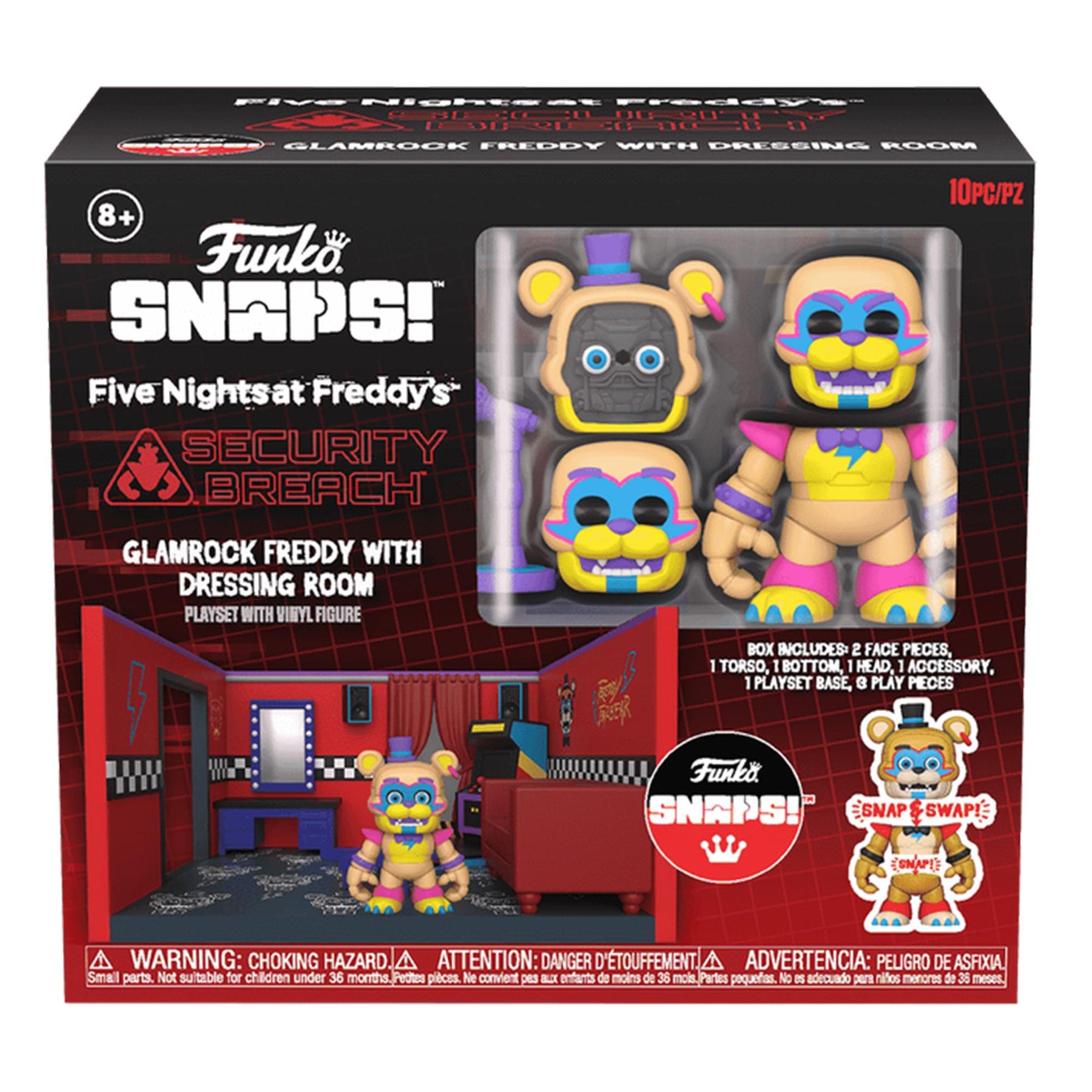 Five Nights at Freddy's Funko Snaps! Glamrock Freddy with Dressing Room