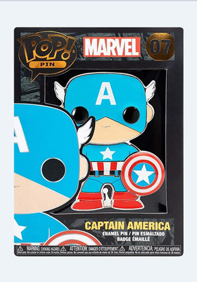 Marvel 3 Inch Funko POP Pin | Captain America