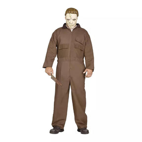 Halloween Michael Myers Adult Costume and Memory-Flex Mask | One Size