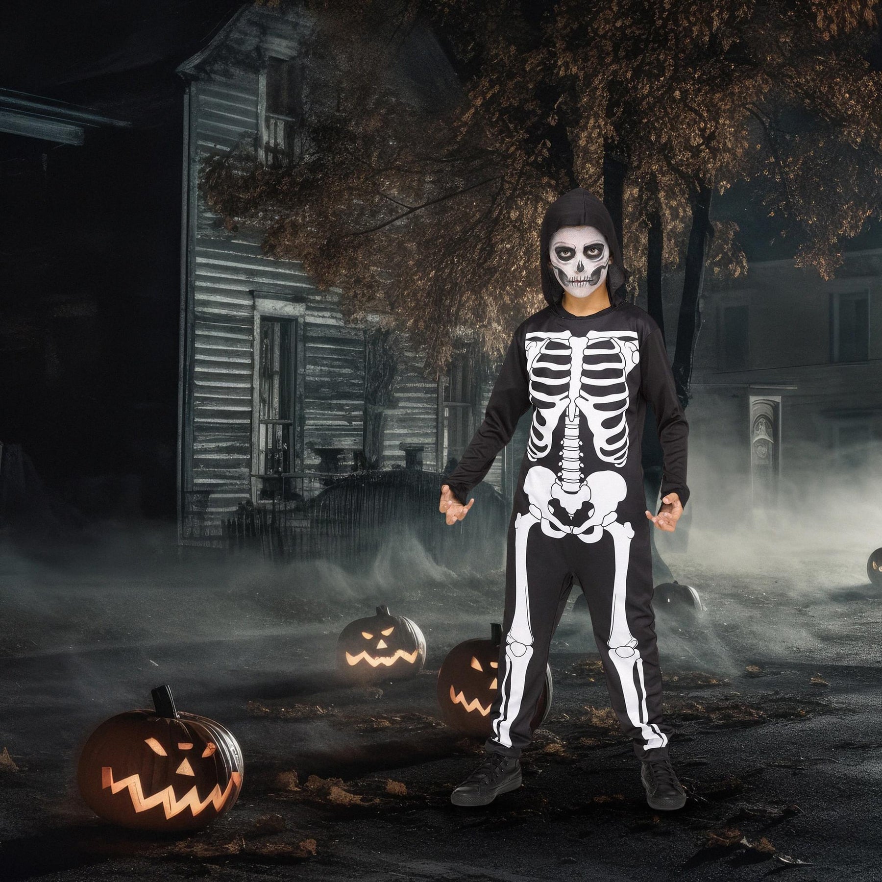 Skele Jumpsuit Child Costume