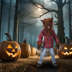 Werewolf Costume Child: Brown