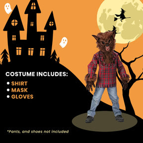 Werewolf Costume Child: Brown