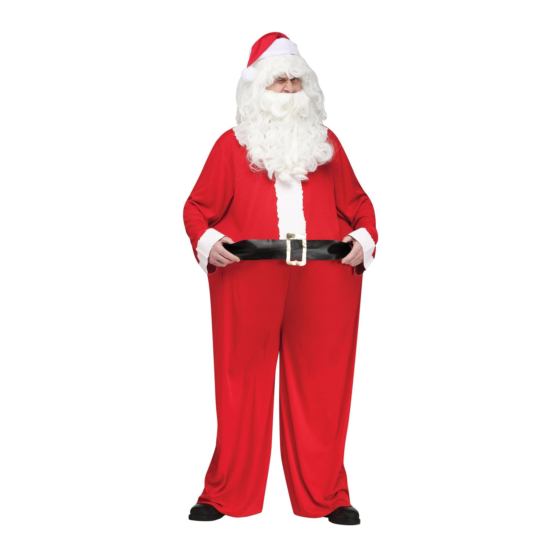 Fat Santa Adult Costume | One Size Fits Most