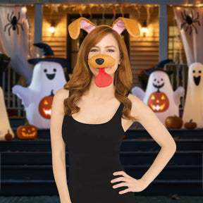 Snapchat Brown Dog Filter Adult Costume Kit