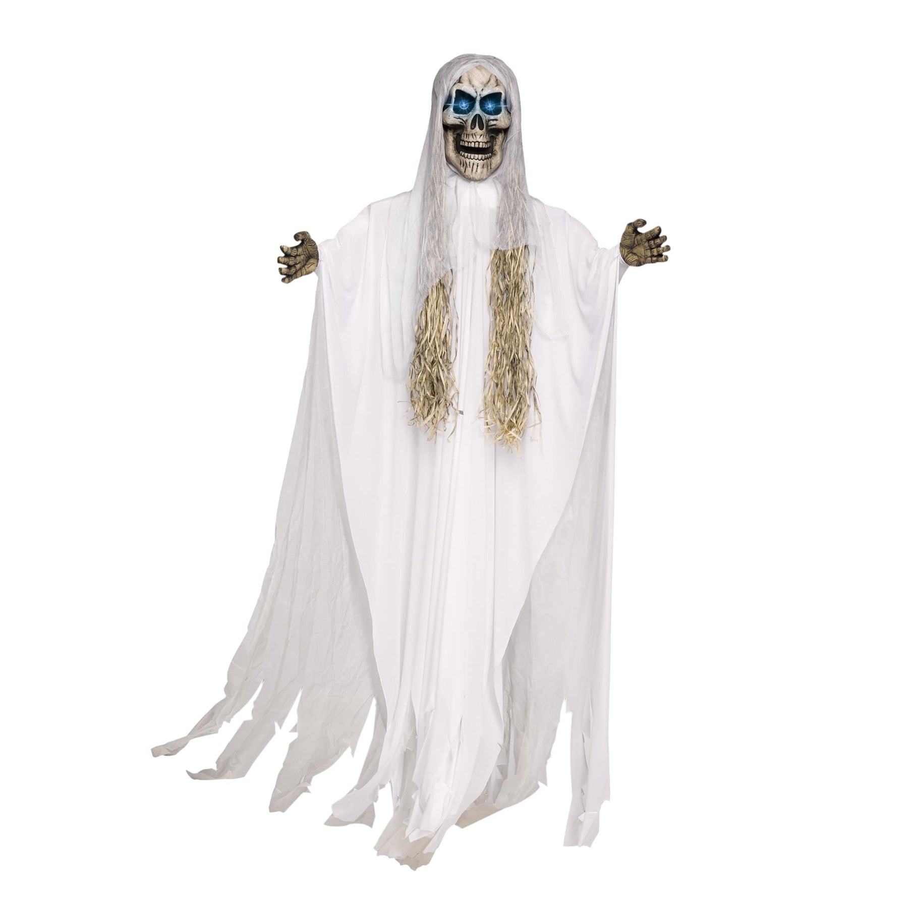 Light-Up 10ft Hanging Skull Reaper Yard Décor