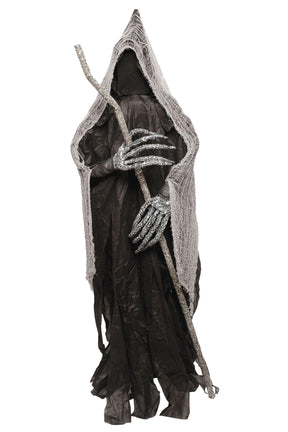 Reaper With Staff 6 Foot Halloween Yard Decor