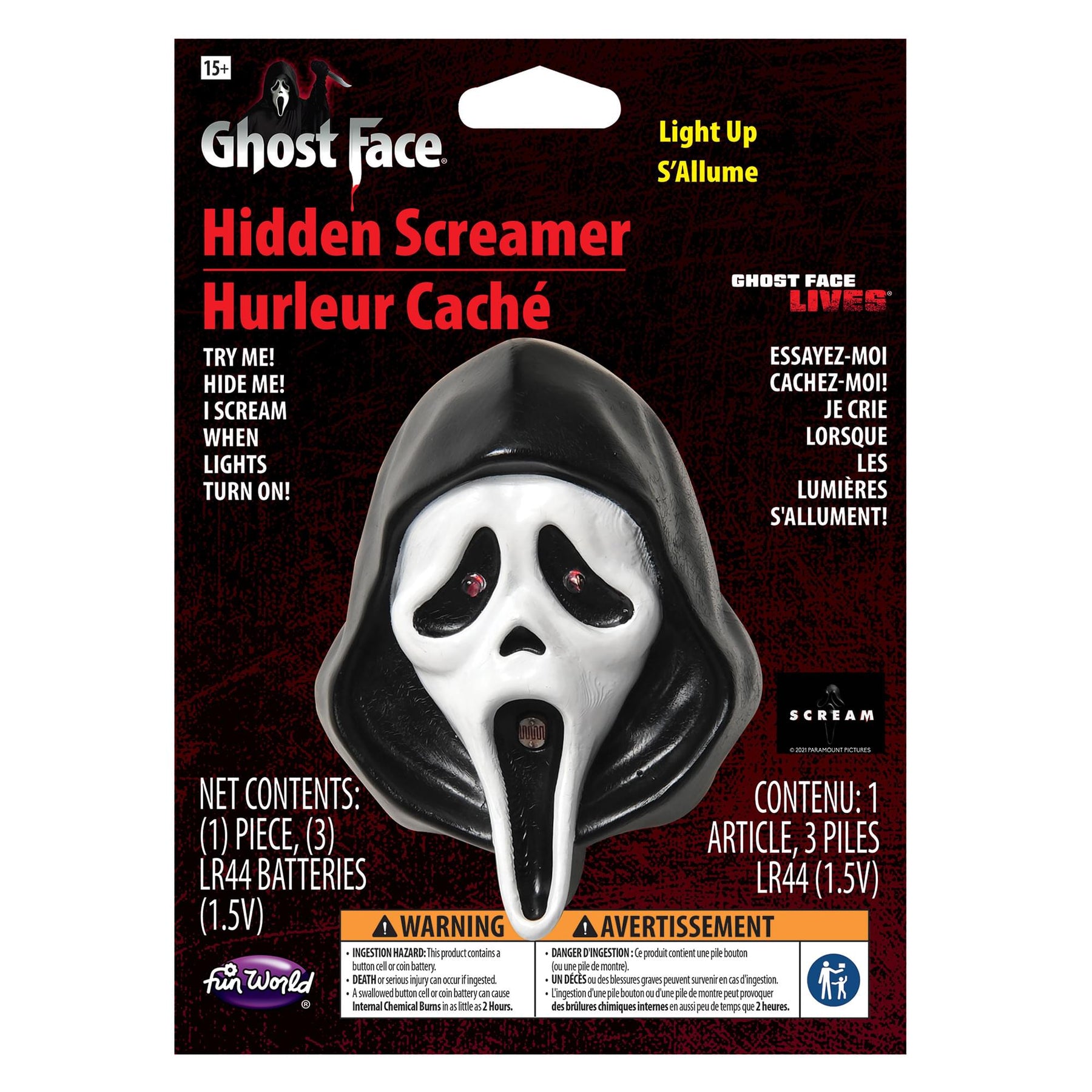 Scream Ghost Face Hidden Screamer Halloween Décor