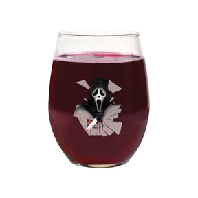 Scream Ghost Face Glass Wine Tumbler Set of 4